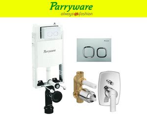Parryware Half Frame Concealed Cistern, with divater body upper crust ...