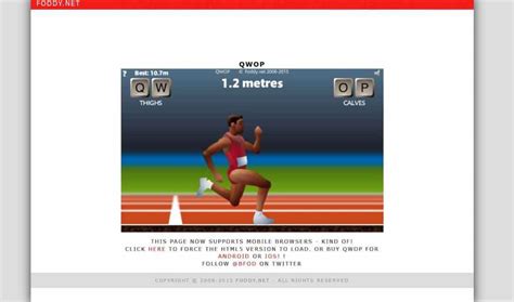 Image result for QWOP Tutorial
