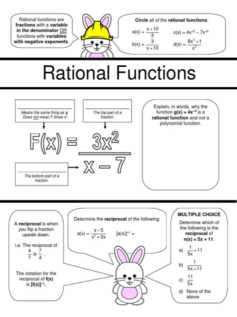 Basic Rational Functions 的图像结果