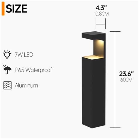YMDHFS 23.6 Black Pathway Light Modern Luxury LED India | Ubuy