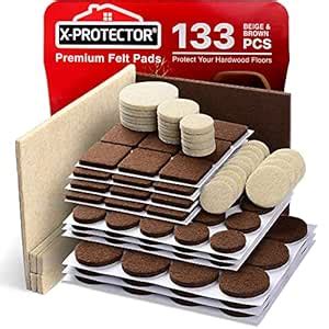 X-PROTECTOR PREMIUM Furniture Pads 133 piece! Felt Pads Furniture Feet ...