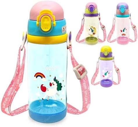 FunBlast Unicorn School Water Bottle for Kids - 600 ML BPA Free Water ...