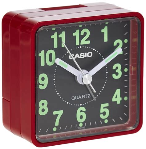 Casio Analog Table Clock (TQ-140-4DF, 5.7 x 5.7 x 33 cm) : Amazon.in ...