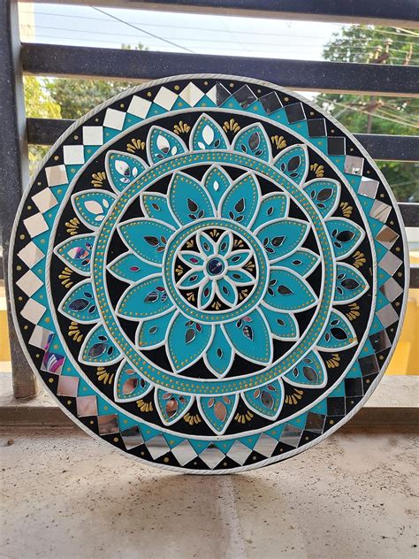 Buy Chitra Artworks Mud Mirror Wall Art Painting for Home Decor ...