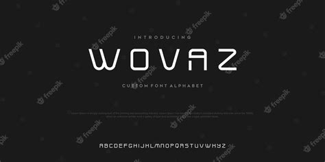 Wovas sport modern future bold alphabet font typography urban style ...