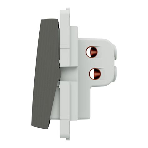 P1025_PG - Switch, Livia, 10A, bell push, 2 module, painted grey ...