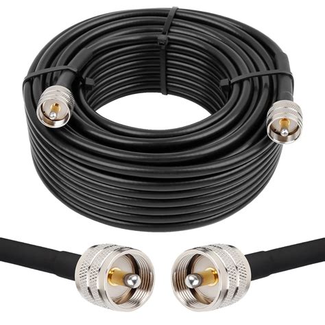 Buy MOOKEERF UHF Cable CB Coax Cable 75ft, PL259 Cable RG8x UHF Male ...