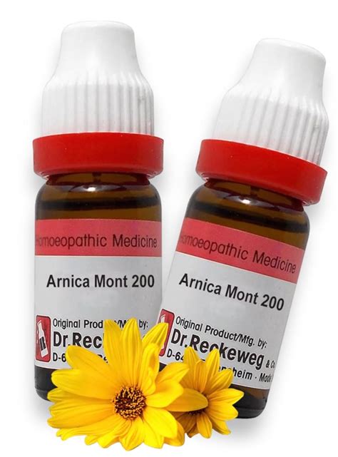 Dr Reckeweg Arnica Montana 200CH (11ml - SET OF 2 Bottles) - Orignal ...