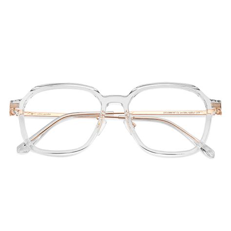 Buy Transparent Gold Full Rim Square John Jacobs SG Essentials JJ ...