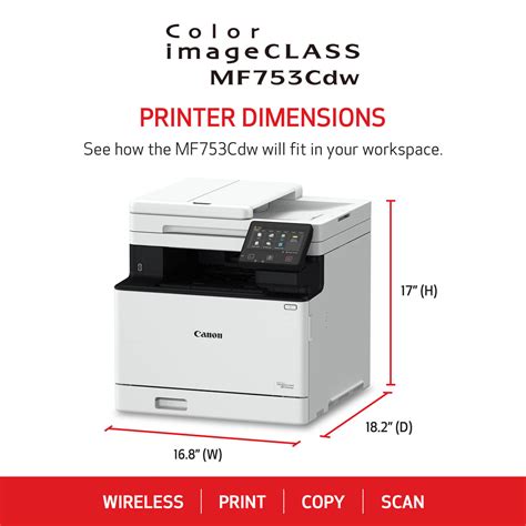 Buy in India Canon imageCLASS MF753Cdw Multifunction Wireless Color ...