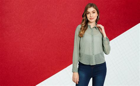 Buy FUNDAY FASHION Women Regular Fit Solid Casual Shirt (Small, Brown ...