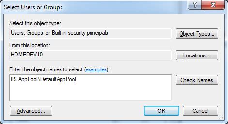 Image result for Application Pool Identity Account