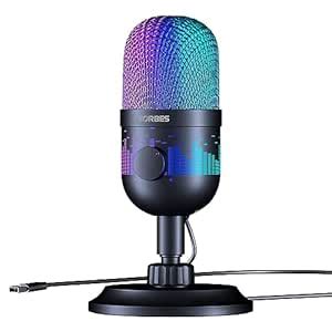 ZORBES® USB Microphone Plug and Play Gaming Mic for PC, Mac, PS4/5 ...
