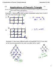 Pascal Triangle Applications 的图像结果