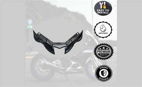 Vagary Carbon Winglet for Yamaha R15 V4/ R15 M Bike Fairing Kit (Black ...