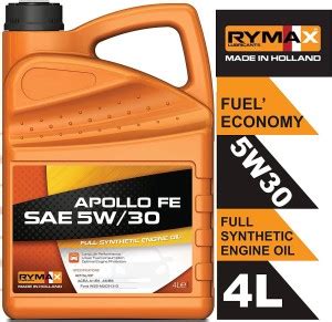 Rymax Apollo FE SAE 5W-30, API SL/CF, ACEA A5/B5 Full Synthetic Fuel ...