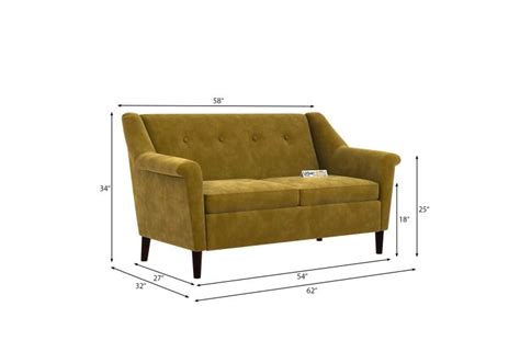 Buy Orzo Loveseats (Fabric, Navy Blue) Online at Lowest price : Urbanwood
