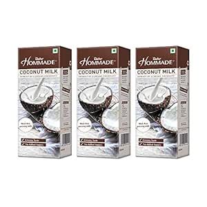 Dabur Hommade Coconut Milk- Goodness of 2 Creamy Coconuts-200 ml (Pack ...