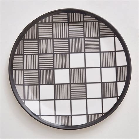 Buy Midnight Melody Set of 3 Melamine Geoemtric Patterned Wall Plates ...