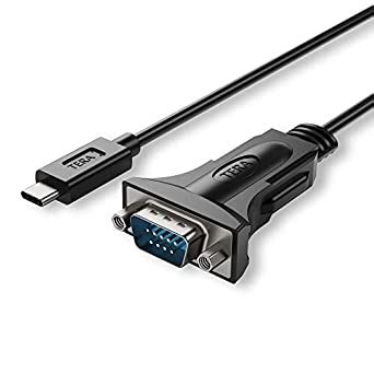 Tera Grand - USB C to RS232 Serial DB9 Adapter Cable with Hex Nuts and ...