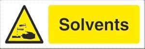 solvents safety sign sticker, Waterproof PVC sticker : Amazon.in ...