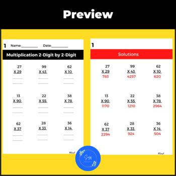 Standard Algorithm for 2 Digit Multiplication 的图像结果