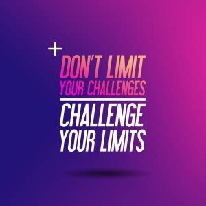 dont limit your challange wall poster Sticker for bedroom,livingroom ...