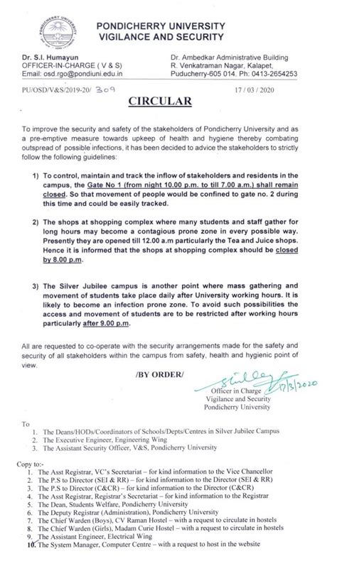 Security Arrangement made for the Safety & Security of all Stakeholders ...