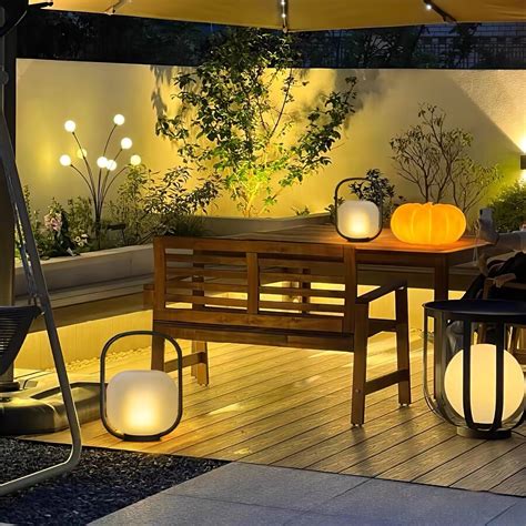 Portable Lantern Outdoor Table Lamp with Solar Panel - Vakkerlight