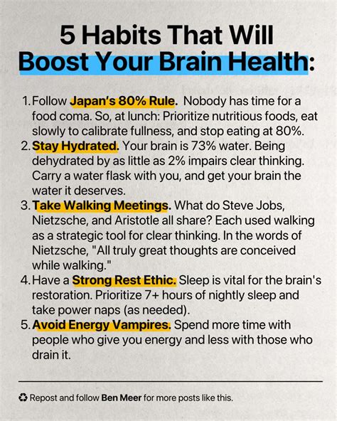 Your brain is your most valuable career asset. 5 science-backed habits to… | Colby Kultgen | 367 ...