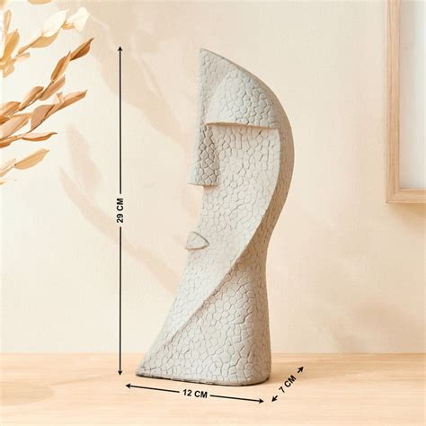 Buy Oyster Natura Polyresin Rapa Nui Face Figurine from Home Centre at ...