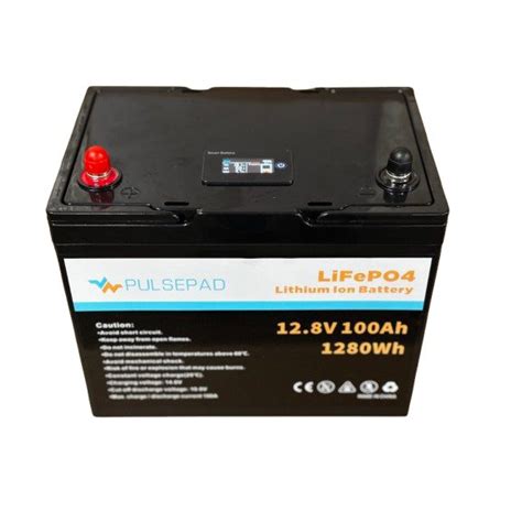 Аккумулятор Pulsepad LiFePO4 12V/100AH (1280W*h) Smart BMS, Bluetooth ...