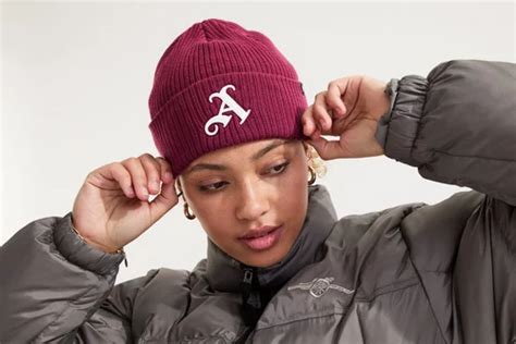 Arsenal 47 Burgundy Gothic A Premium Ribbed Beanie | Official Online Store