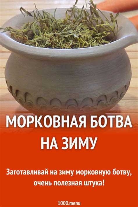 Морковная ботва на зиму в 2024 г | Морковная ботва, Целебные травы, Рецепты