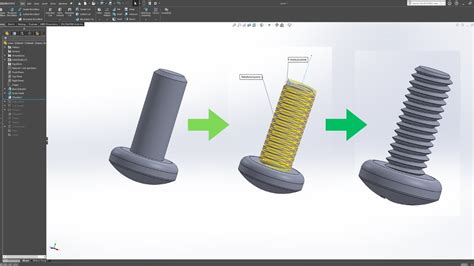 SolidWorks Screw-Thread 的图像结果