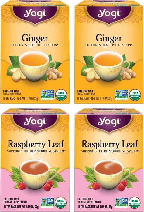 Amazon.com : Yogi Tea - Ginger Tea (6 Pack) - Supports Healthy ...