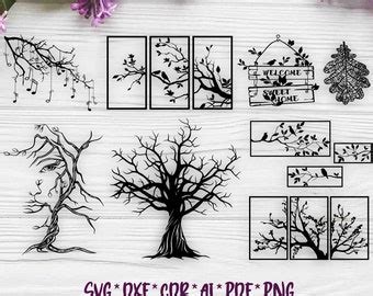 Buy Panel Leafs Collection, Vector Files, for Laser Cut, Cnc, Digital ...