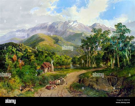 Nicholas Chevalier, The Buffalo Ranges 1864 Oil on canvas. National ...