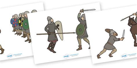 Anglo Saxons Stick Puppets