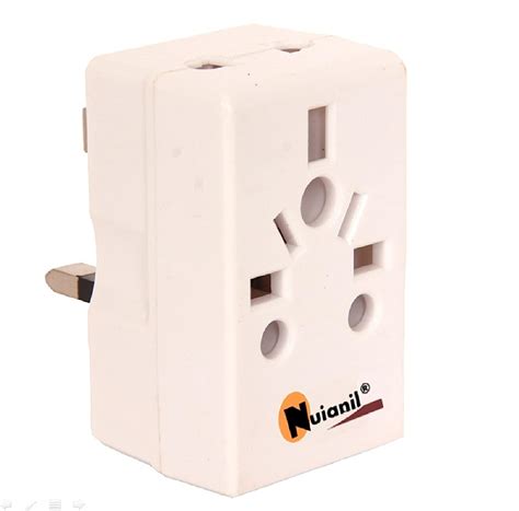 Nuianil India to UK, UAE, Hong Kong & More (Type G) Travel Adapter Plug ...