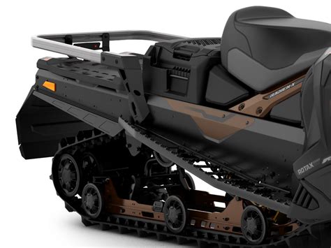 Flipable snowflap on the Lynx Commander RE snowmobile