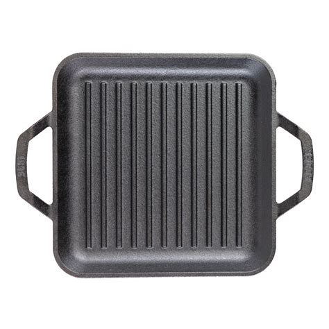 Lodge Chef Collection Square Cast Iron Grill Pan 11 Inch - World Market