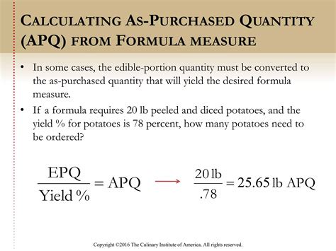 Mastering The Edible Portion Quantity Formula: A Chef’s Guide