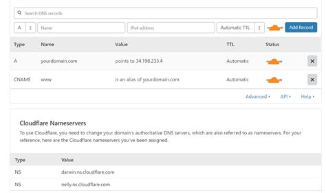 Bildergebnis für cloudflare dns einstellungen