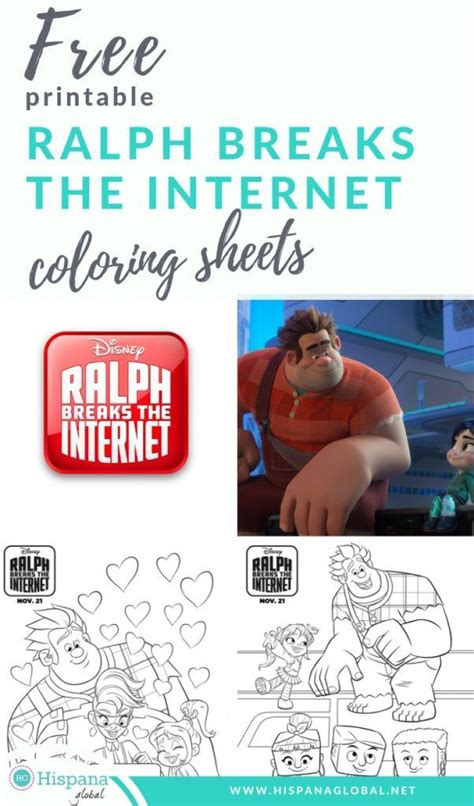 Free Ralph Breaks The Internet Coloring Sheets To Print At Home ...