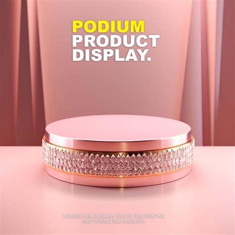 Elegant and luxury podium stage product display mockup for show product ...