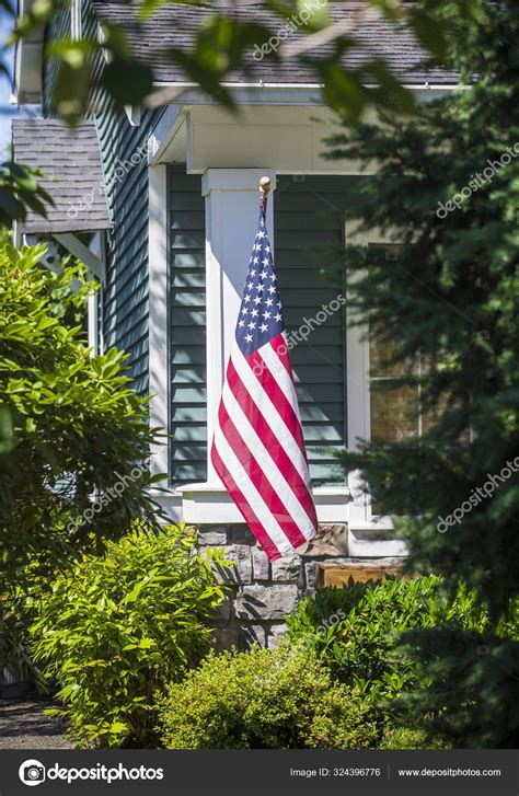 Vertical American Flag Hanging