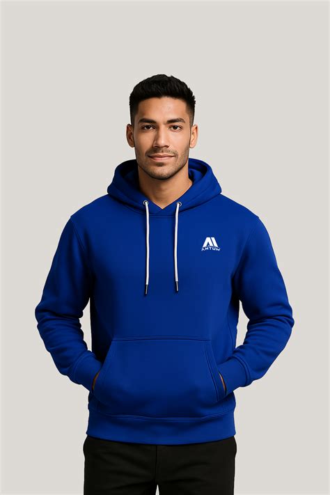 Royal Blue Colour Hoodie Jacket (Premium Collection) – Antum Apparels