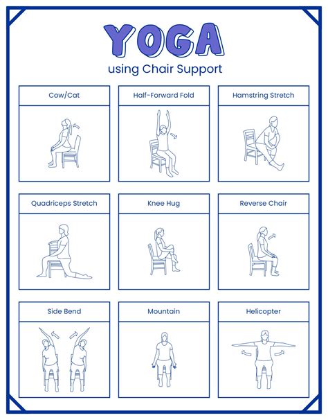 Chair Yoga Exercises For Seniors - 20 Free PDF Printables | Printablee ...