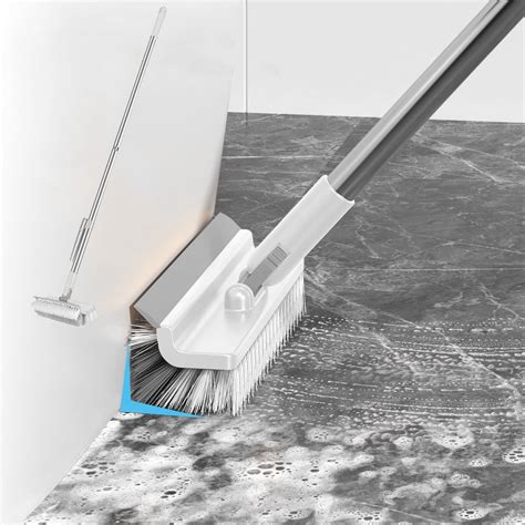 Fanshiluo 2 In 1 Floor Brush Scrubber With Long Handle Grout Brush ...